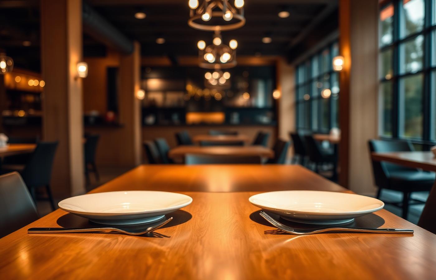 Mesa de restaurante con soporte QR de MESAIO